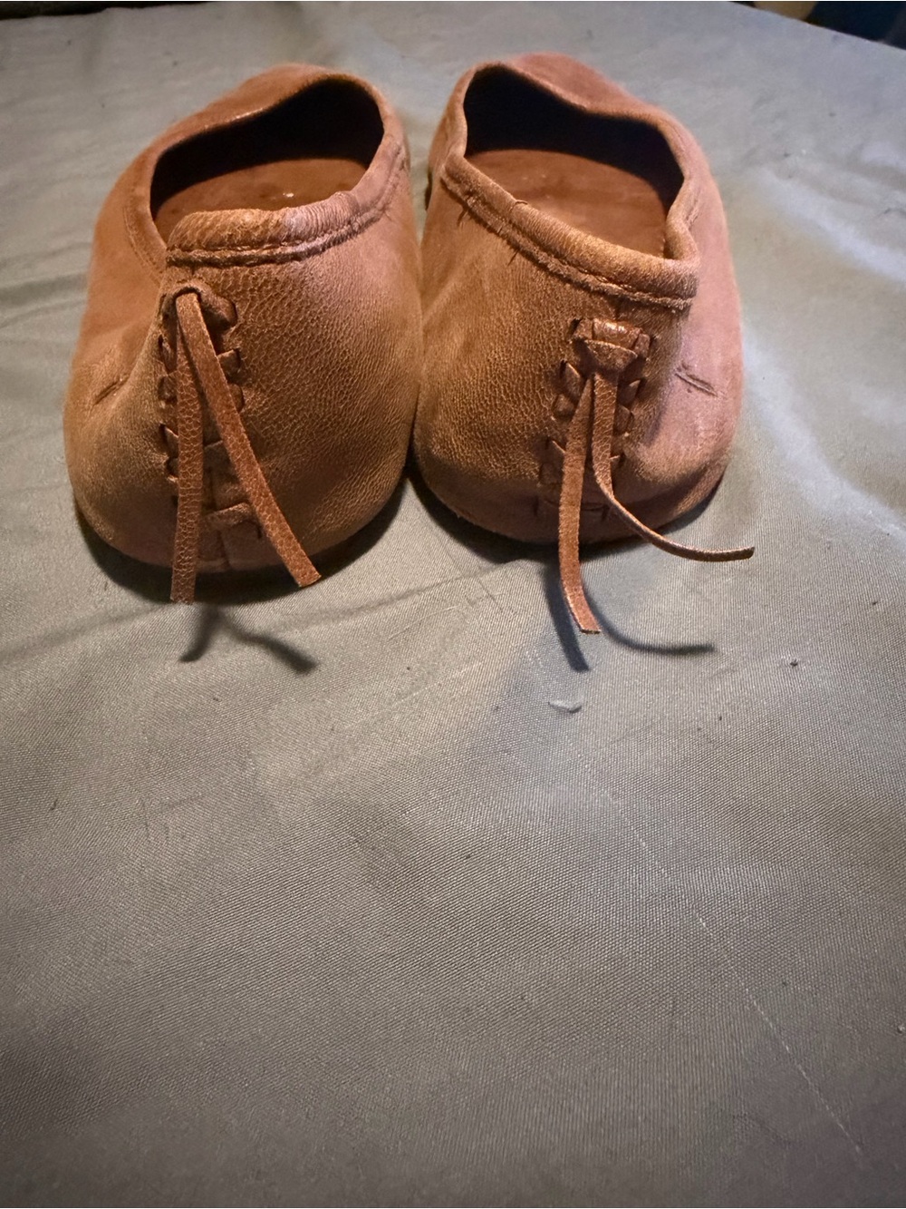 Frye Regina Pointed Toe Ballet Flats Tan Leather Western 8.5 - Picture 3 of 8